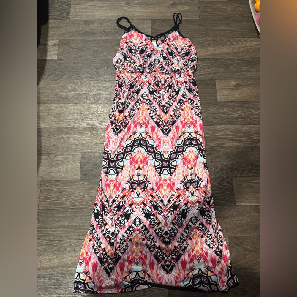 No Boundaries Colorful Maxi Dress XXL